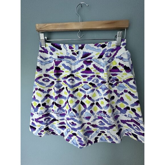 Title Nine Skirt Womens XS Purple Geometric Active Golf Skirt Skort - Picture 2 of 5